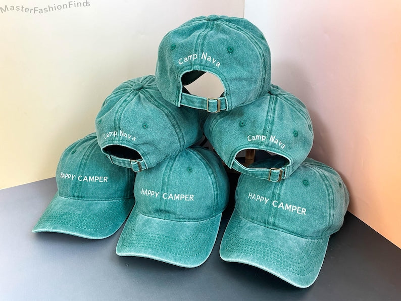 Personalized The Bride & Crew Baseball Cap | Embroidered Bride Tribe Hats | Bachelorette Party Favors and Bridal Shower Gift
