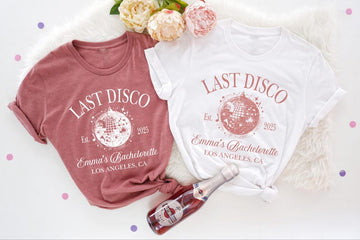 Last Disco Bachelorette Shirt, Custom Bachelorette Shirt, Disco Bach Shirt, Disco Cowgirl, One Last Disco Shirt, Girls Disco Party Shirt