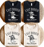 Last Rodeo EST. 2025 Shirt, Western Bachelorette Party Tee, Country Bride Shirt, Cowgirl Squad Top, Nashville Bride Outfit Idea