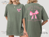 Custom Bachelorette Party Comfort Colors Shirt: Bride Squad, Bow Design
