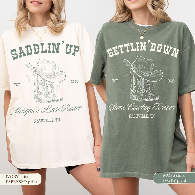 Last Rodeo Bachelorette Comfort Colors Shirt: Western Cowgirl Party
