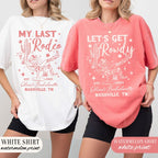 Custom Last Rodeo Bachelorette Shirts Nashville Bachelorette Party Shirt Western Country Bach Cowgirl Bridal Party Tees Austin Desert Bride