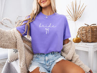 Bride Shirt with Bow Bride Tee Trendy Oversized Bride Shirt with Bow Bride to Be Shirt Wedding Shirt Bride Gift for Bridal Shower Gift Shirt