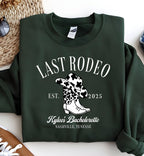 Last Rodeo EST. 2025 Shirt, Western Bachelorette Party Tee, Country Bride Shirt, Cowgirl Squad Top, Nashville Bride Outfit Idea