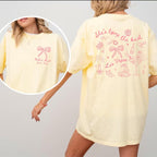 Custom Coquette Bow Bachelorette Shirts Shes Tying The Knot Bachelorette Party Tshirts Bridal Party Matching Shirts Pink Bow Bachelorette
