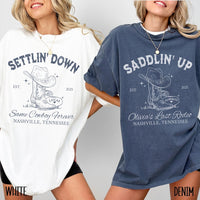 Custom Last Rodeo Bachelorette Shirts Same Cowboy Forever Last Hoedown Country Bach Nashville Bachelorette Party Cowgirl Bridal Party Shirts