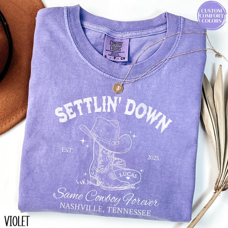 Custom Last Rodeo Bachelorette Shirts Same Cowboy Forever Last Hoedown Country Bach Nashville Bachelorette Party Cowgirl Bridal Party Shirts