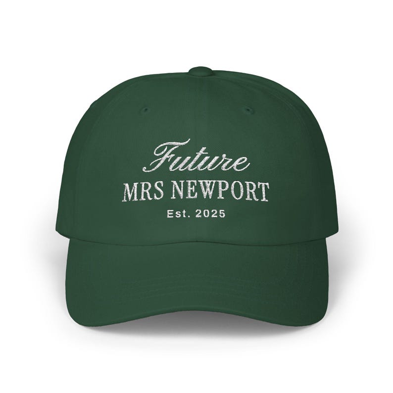 Personalized Future Mrs Embroidered Hat, Custom Engagement Gift, Bride Hat, Newly Engaged, Custom Fiance Gift, Bachelorette Hat