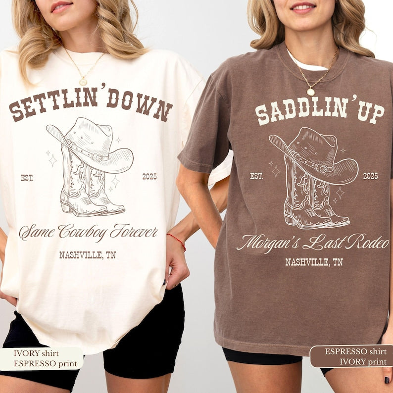 Last Rodeo Bachelorette Comfort Colors Shirt: Western Cowgirl Party