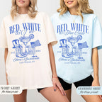 American Bachelorette Party Shirts, Red White and Blue Fourth of July Bachelorette Shirt, Custom Patriotic Crew Bride 4th of July Bach Club