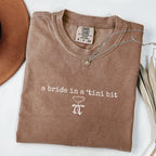 Comfort Colors A Bride in a Tini Bit Bride Shirt,Espresso Martini Themed Future Mrs Tshirt,Tini Bit Engaged,Bridal Shower Gift Idea