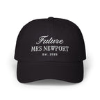 Personalized Future Mrs Embroidered Hat, Custom Engagement Gift, Bride Hat, Newly Engaged, Custom Fiance Gift, Bachelorette Hat