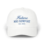 Personalized Future Mrs Embroidered Hat, Custom Engagement Gift, Bride Hat, Newly Engaged, Custom Fiance Gift, Bachelorette Hat
