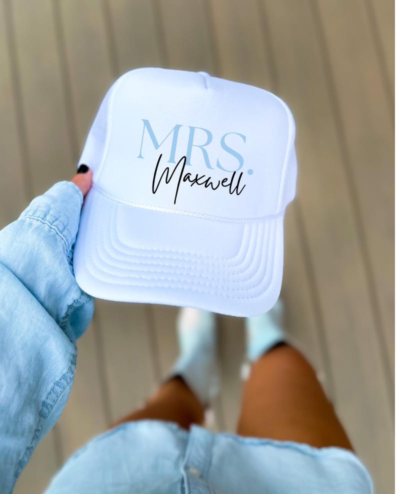 Personalized Future Mrs. Bride Custom Trucker Hat Engagement Gift Bachelorette Hats Gifts for Bride to Be