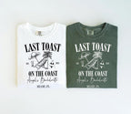 Comfort Colors® Last Toast on the Coast Bachelorette T-shirt,Custom Beach Bachelorette Party,Bridal Shirts,Custom Bach Party,Miami Bach Club