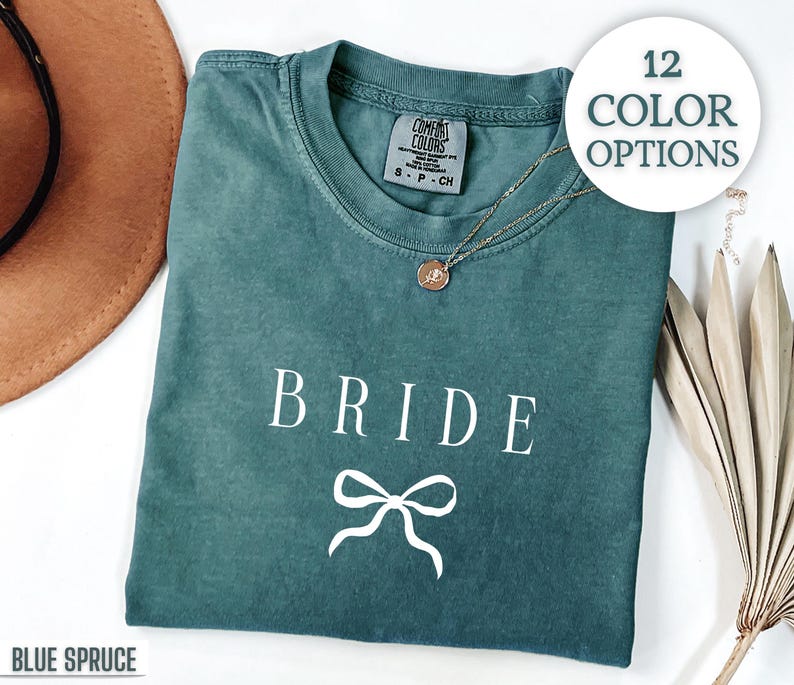 Bride Shirt Comfort Colors Future Mrs Tshirt Custom Gift for Bride to Be Minimalist Bride T Shirt Engagement Gift for Honeymoon Tee Cute Bow