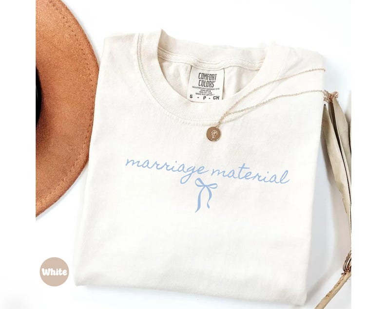 Marriage Material Shirt Comfort Colors®, Bride Shirt, Future Mrs. Shirt, Bride To Be Shirt, Bow Bride Shirt, Bridal Party Shirt, Bride Gifts