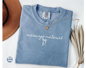 Marriage Material Shirt Comfort Colors®, Bride Shirt, Future Mrs. Shirt, Bride To Be Shirt, Bow Bride Shirt, Bridal Party Shirt, Bride Gifts