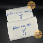 Embroidered Custom Future Mrs. Shirt, Custom Future Mrs. Shirt, Bride to be, Comfort Colors, Engagement Gift, Coquette Bachelorette Party