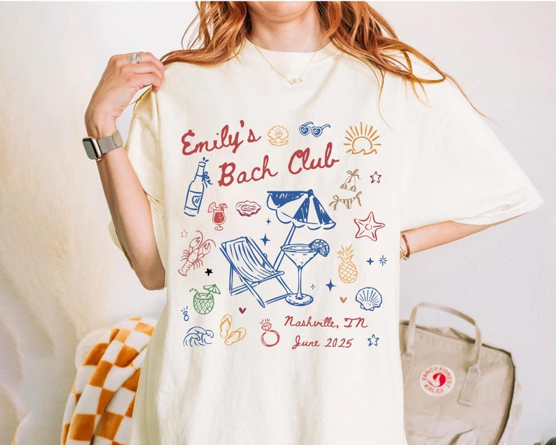 Custom Beach Bachelorette Shirt, Coastal Bachelorette Shirts, Last Splash Bachelorette Shirts, Comfort Colors Bach Club Bachelorette Shirt