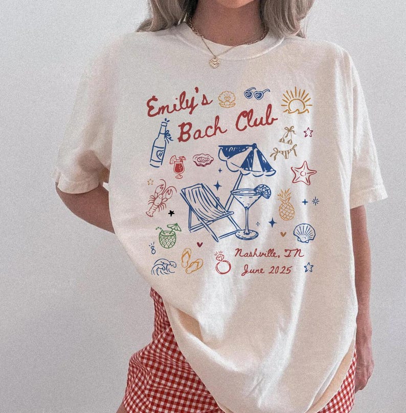 Custom Beach Bachelorette Shirt, Coastal Bachelorette Shirts, Last Splash Bachelorette Shirts, Comfort Colors Bach Club Bachelorette Shirt