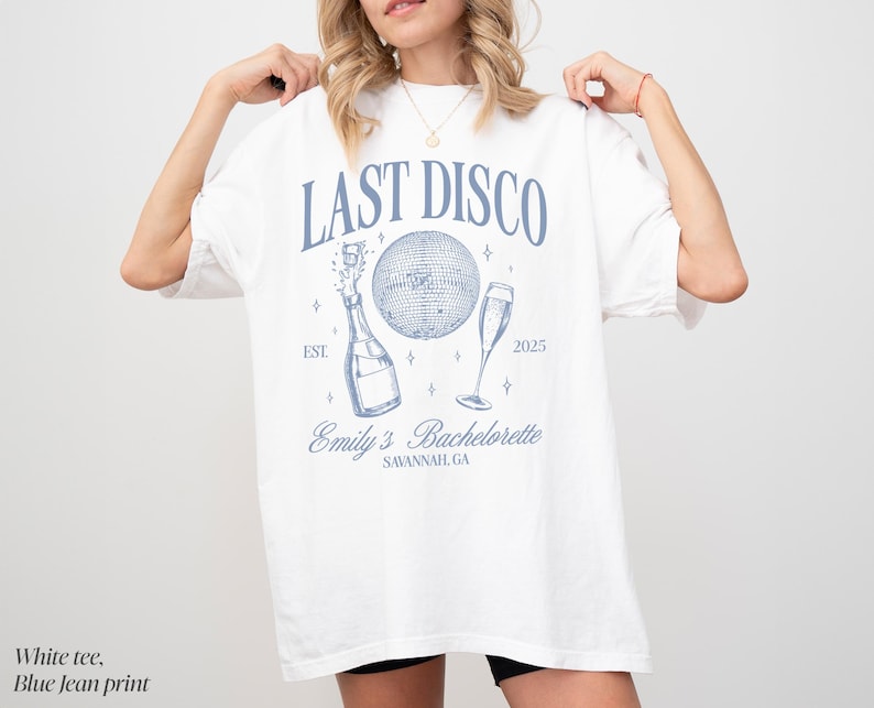 Last Disco Bachelorette Shirts, Disco Bride Custom Shirt, Comfort Colors Bachelorette Shirts