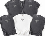 Embroidered Bride Bridesmaid Shirt, Comfort Colors Custom Wedding Gift, Bachelorette Party Tee, Getting Ready Shirt, Bride Coquette Shirt
