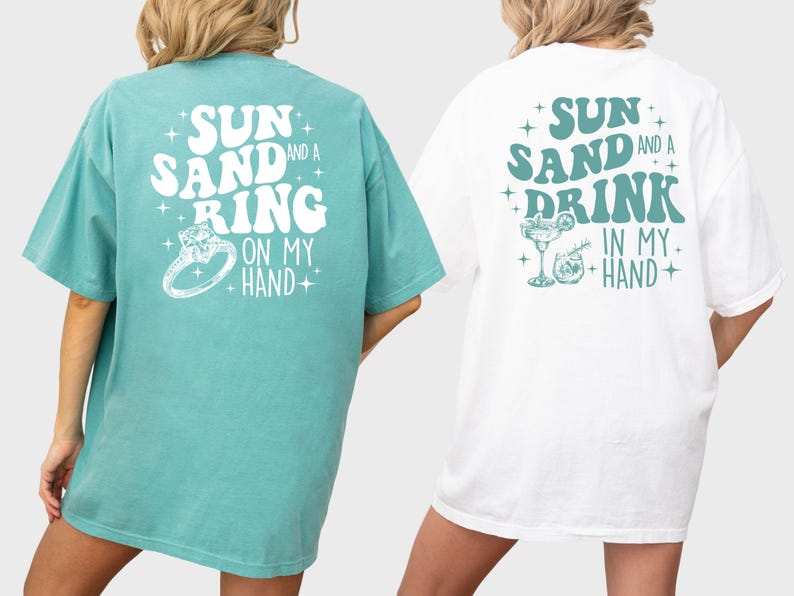 Custom Beach Bachelorette Party Shirts, Bridal Shower Gift