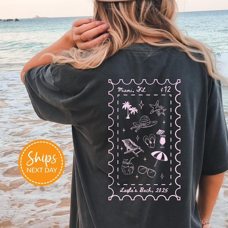 Beach Bachelorette Shirts, Charleston Bachelorette Shirt, Beach Bridal Party Gifts, Personalized Girls Weekend, Custom Bride Comfort Colors