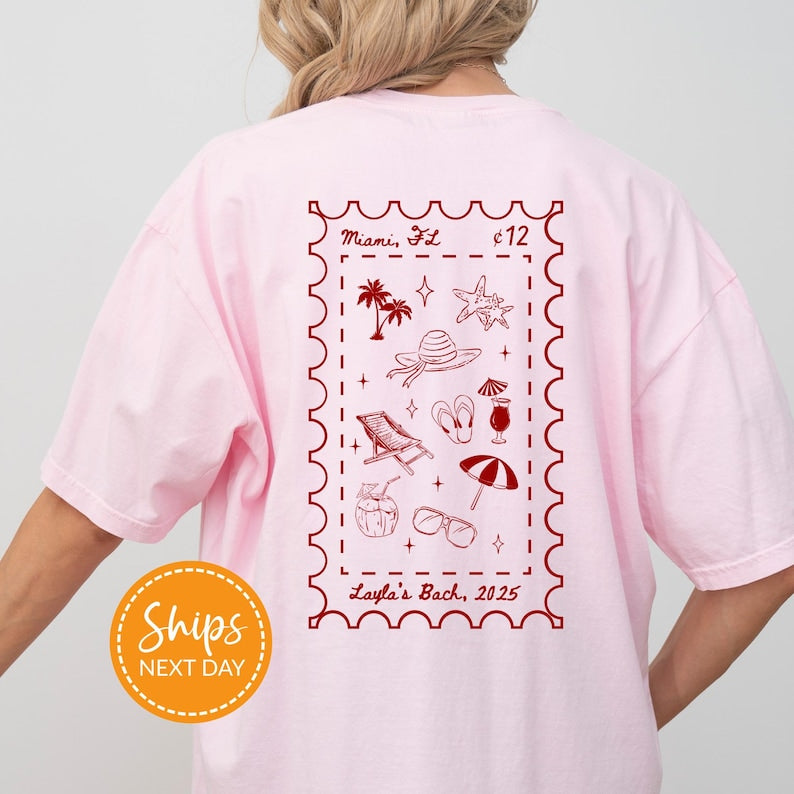 Beach Bachelorette Shirts, Charleston Bachelorette Shirt, Beach Bridal Party Gifts, Personalized Girls Weekend, Custom Bride Comfort Colors
