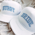 Personalized Bride Hat, Puff Embroidered Custom Bride to be gift - BRIDEF-EM