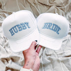 Personalized Bride Hat, Puff Embroidered Custom Bride to be gift - BRIDEF-EM