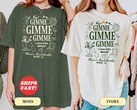Custom Bachelorette Gimme Gimme Gimme Shirt, Disco Bachelorette Tee, Ring After Midnight Shirt, Retro Bride Party Shirt