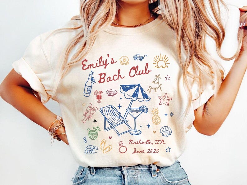 Custom Beach Bachelorette Shirt, Coastal Bachelorette Shirts, Last Splash Bachelorette Shirts, Comfort Colors Bach Club Bachelorette Shirt