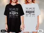Comfort Colors® Bride's Babes Bridesmaid Shirts, Coquette Bachelorette Shirts, Bride Bows Tee, Bachelorette Party Shirts, Girly Bachelorette