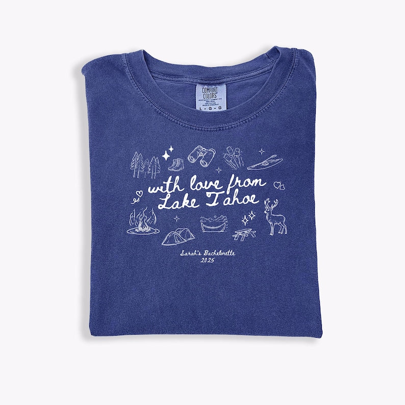 Personalized Charleston Bachelorette Comfort Colors® T-shirt Bachelorette Party Matching Shirts Bridal Gift For Bride Custom Bachelorette