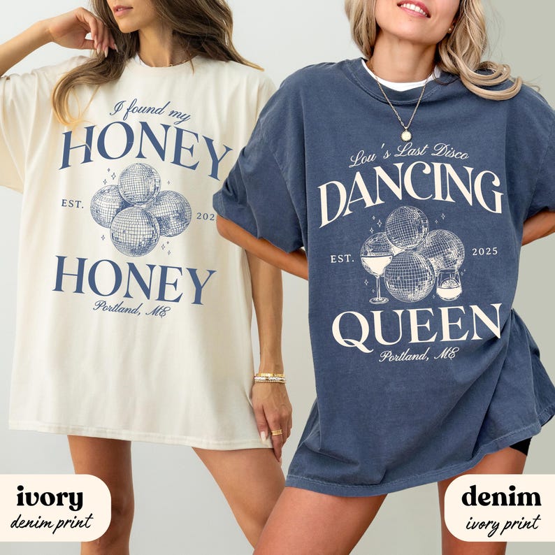 She Found Her Honey Bachelorette Shirts, Last Disco Bach Party Merch, Disco Bride Comfort Colors Bach, Dancing Queen Tee, Bridal Shower Gift
