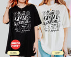 Custom Bachelorette Gimme Gimme Gimme Shirt, Disco Bachelorette Tee, Ring After Midnight Shirt, Retro Bride Party Shirt