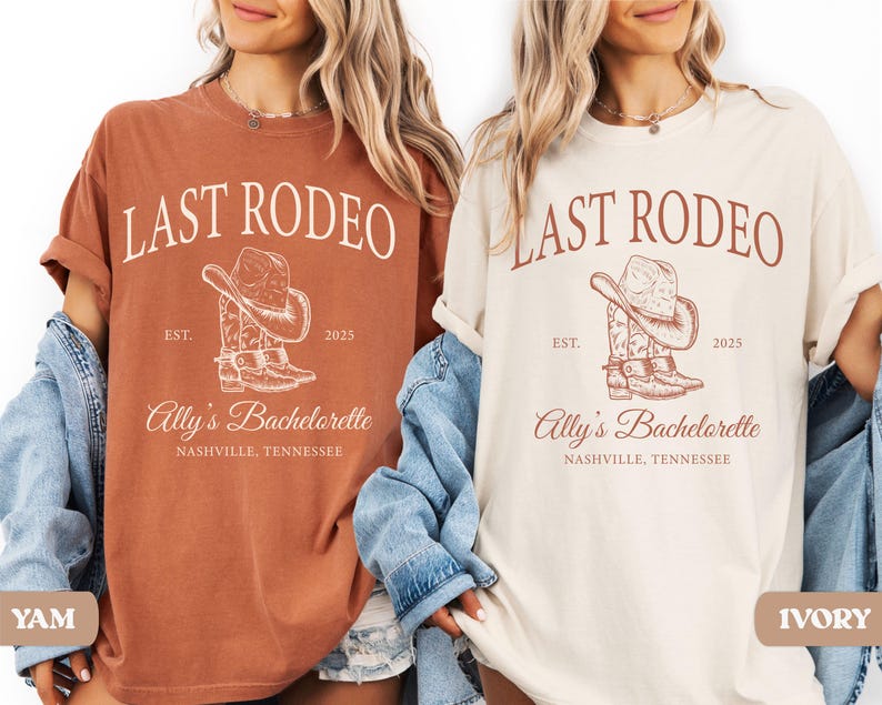Last Rodeo Bachelorette Shirt, Personalized Location Western Bridal Party Shirt, Custom Western Bachelorette Shirt, Western Bride Shirt