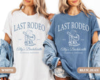 Last Rodeo Bachelorette Shirt, Personalized Location Western Bridal Party Shirt, Custom Western Bachelorette Shirt, Western Bride Shirt