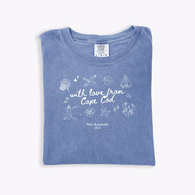 Personalized Charleston Bachelorette Comfort Colors® T-shirt Bachelorette Party Matching Shirts Bridal Gift For Bride Custom Bachelorette