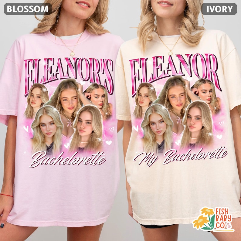Custom Bachelorette Shirts, Custom Bootleg Rap Tee with Bride Face Photo Shirt, Bachelorette Party Gifts, Vintage Graphic Team Bride Shirt