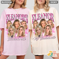Custom Bachelorette Shirts, Custom Bootleg Rap Tee with Bride Face Photo Shirt, Bachelorette Party Gifts, Vintage Graphic Team Bride Shirt