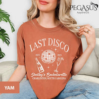 Comfort Colors® Last Disco Bachelorette Shirts, Disco Bride Custom Shirt, Personalized Bachelorette Shirts