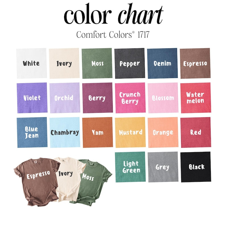 Custom Beach Bachelorette Comfort Colors Tee: Coastal Bride Trip Shirt
