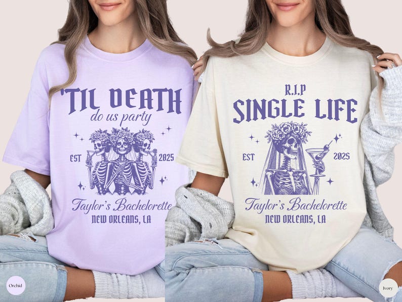 Til Death Do Us Party T-Shirt, Halloween Bachelorette, Gothic Bride