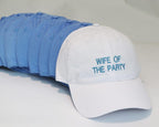 Custom Embroidered Bachelorette Party Hats: Wife of the Party, Bride & Squad
