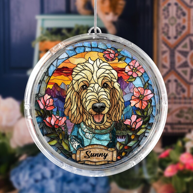 New! Custom Pet Portrait LED Hanging Light Lamp, Loss of Dog Gift, Puppy Loss Gift, Pet Memorial Gift, Puppy Loss Gift, Christmas Decor 2025