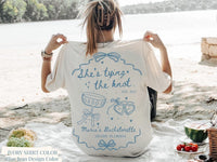 Personalized Tying The Knot Bachelorette Party Shirt: Comfort Colors Bow Theme
