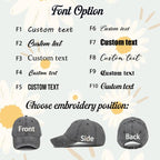 Personalized Bride Squad Hat, Custom Bachelorette Party Baseball Cap, Bridal Shower Gift for Bridesmaids